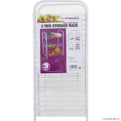 3 Tier White Rack - 41x26.5x63.5cm