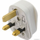 13A 3 Pin Plugs - Fused - White ( 20 )