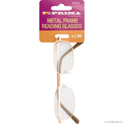 +1.50 Reading Glasses - Metal Frame