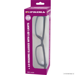 Reading Glasses LED Lighting + 2.5