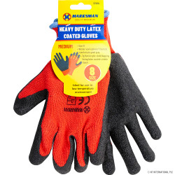 Latex Coated Crinkle Finish Red/Black - 8/M
