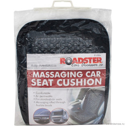 Wooden Beaded Cushion Black